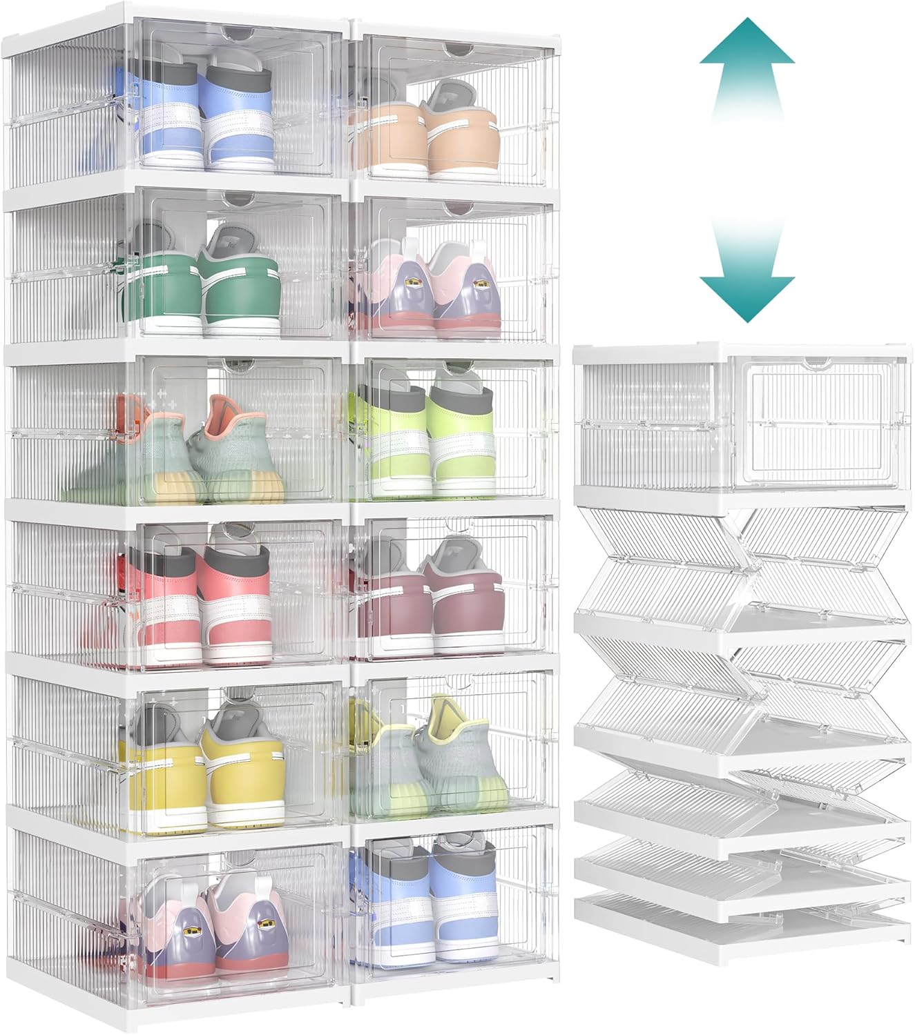 Pack of Foldable Shoe Boxes