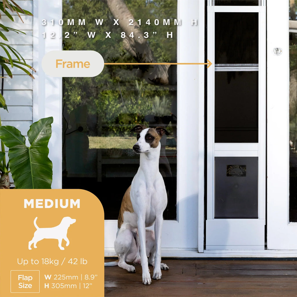 Patio Pet Door + Weather Resistant Panel