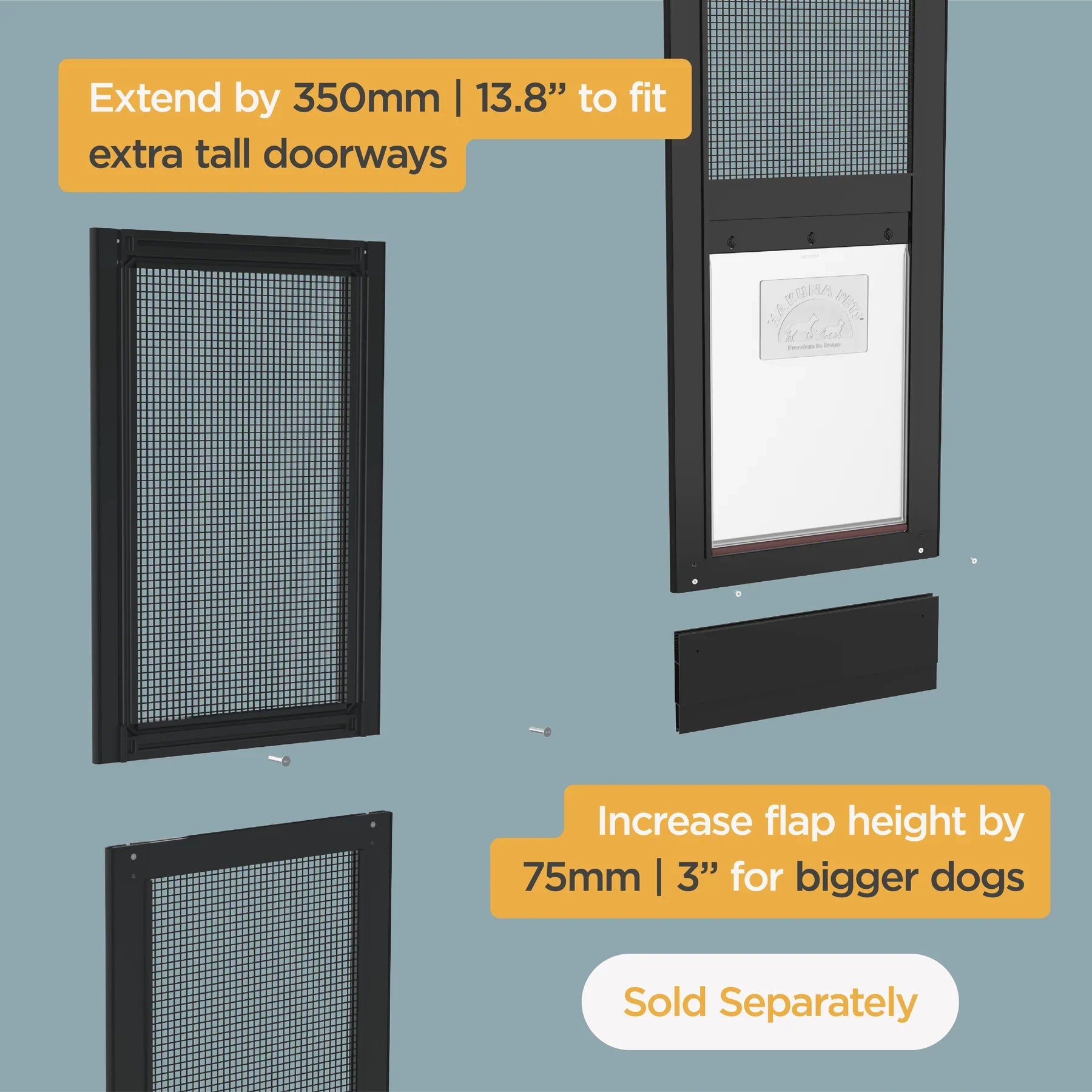 Patio Pet Door + Weather Resistant Panel