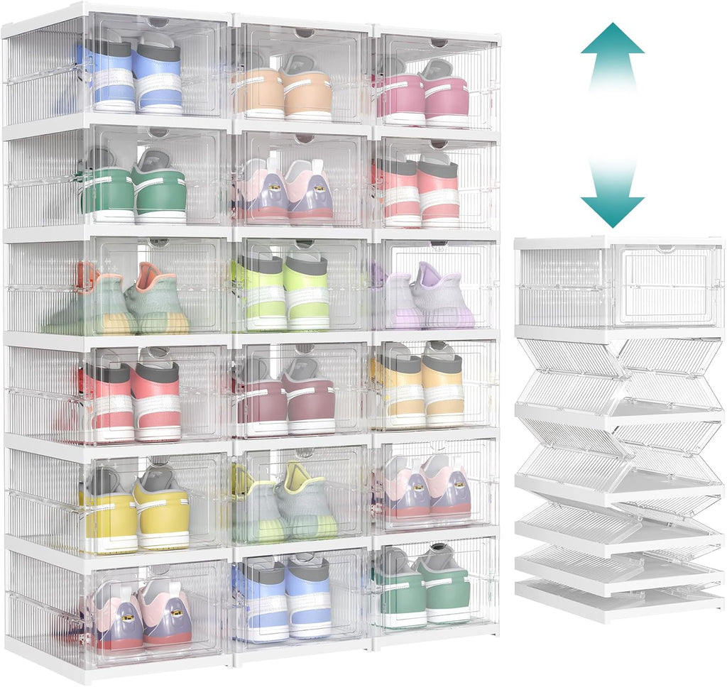 Pack of Foldable Shoe Boxes