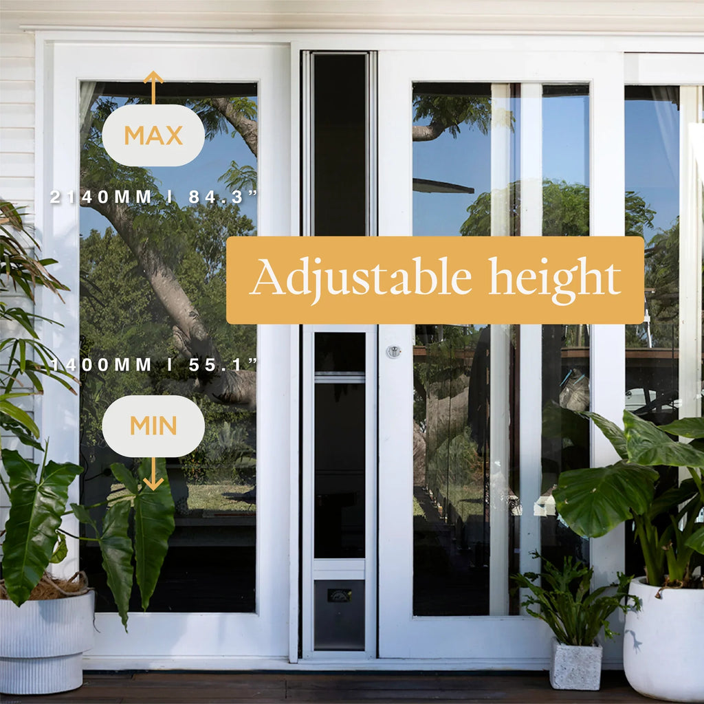 Patio Pet Door + Weather Resistant Panel