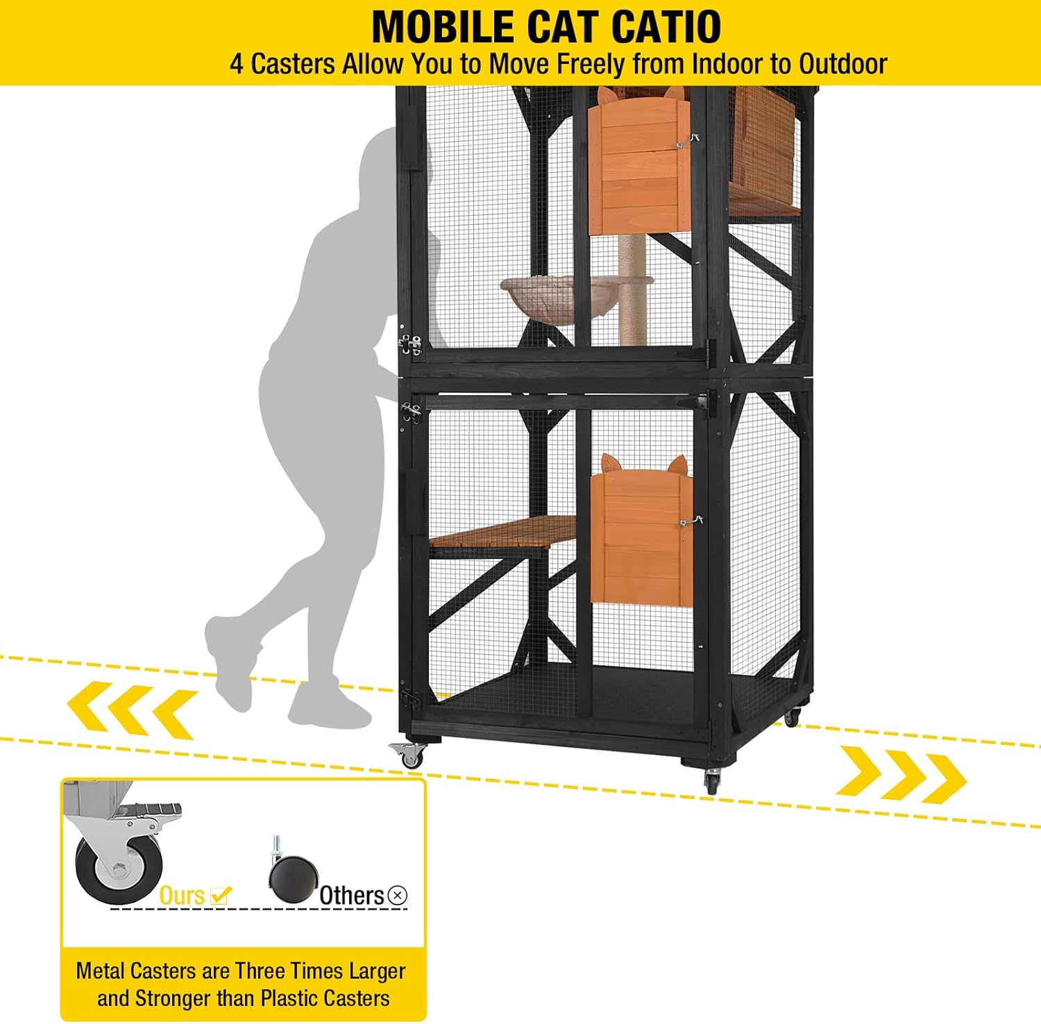 70.9" Waterproof Kitty House