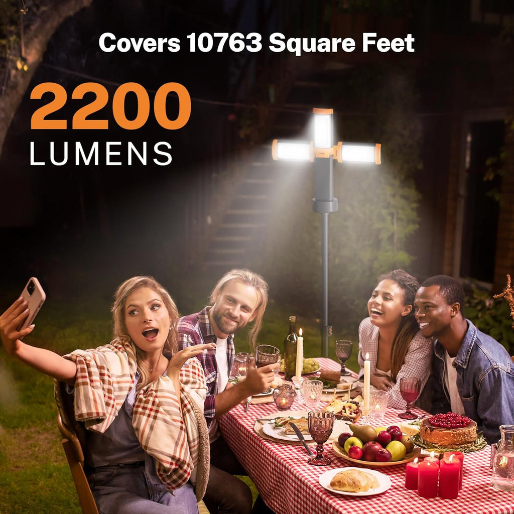 Tevolle Rechargeable 10000mAh Camping Light with Stand