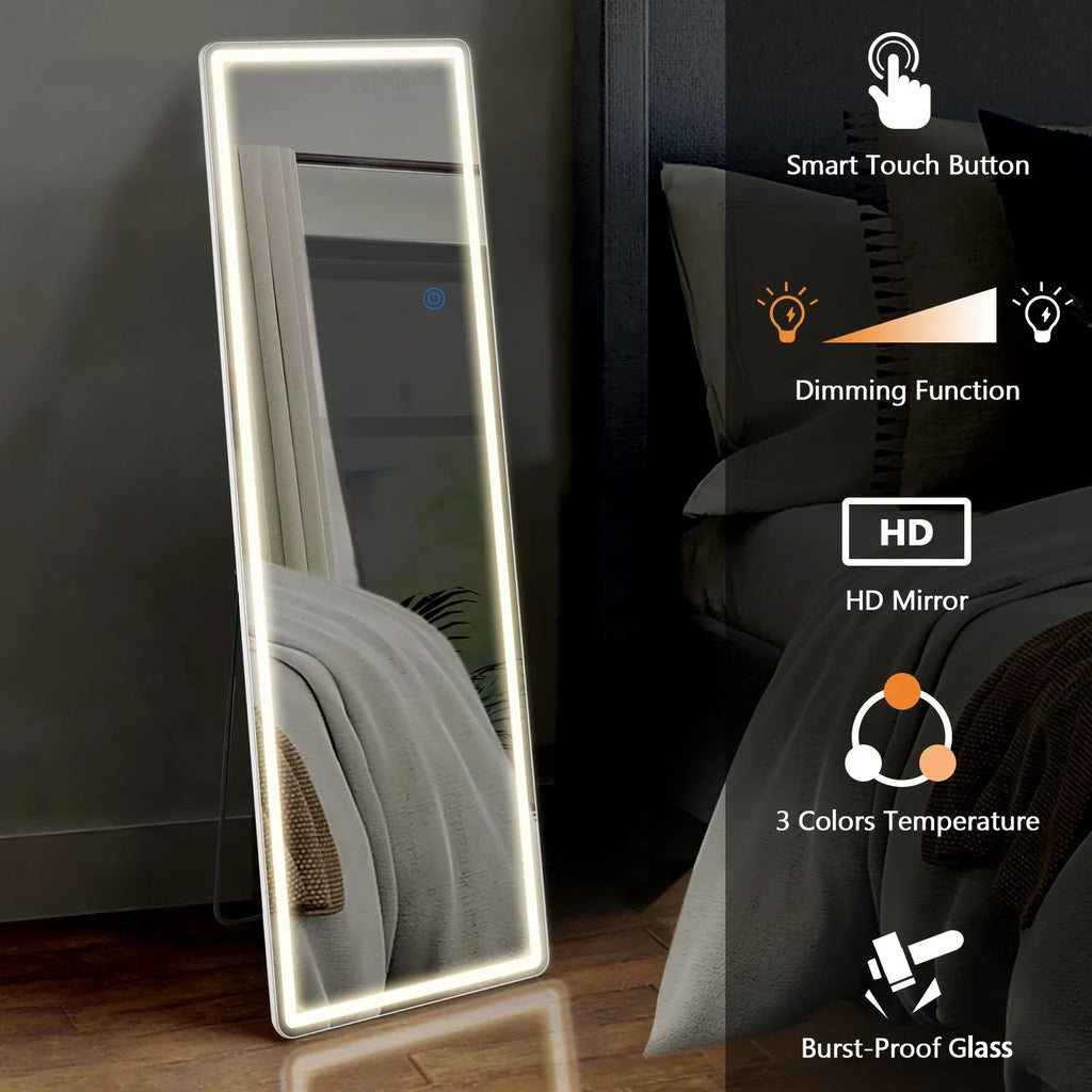 Tevolle LED Full-Length Mirror (162 x 53 cm)