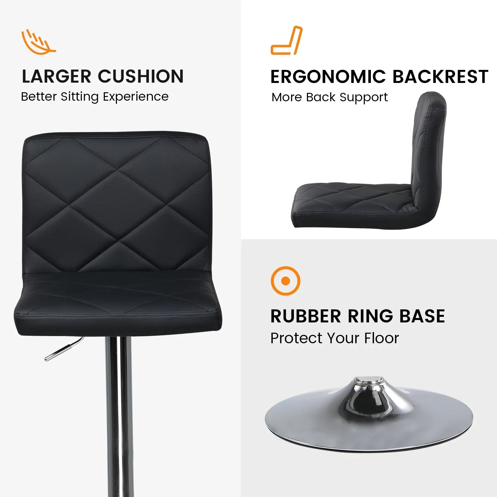 2 X Adjustable Bar Stools (1 FREE)