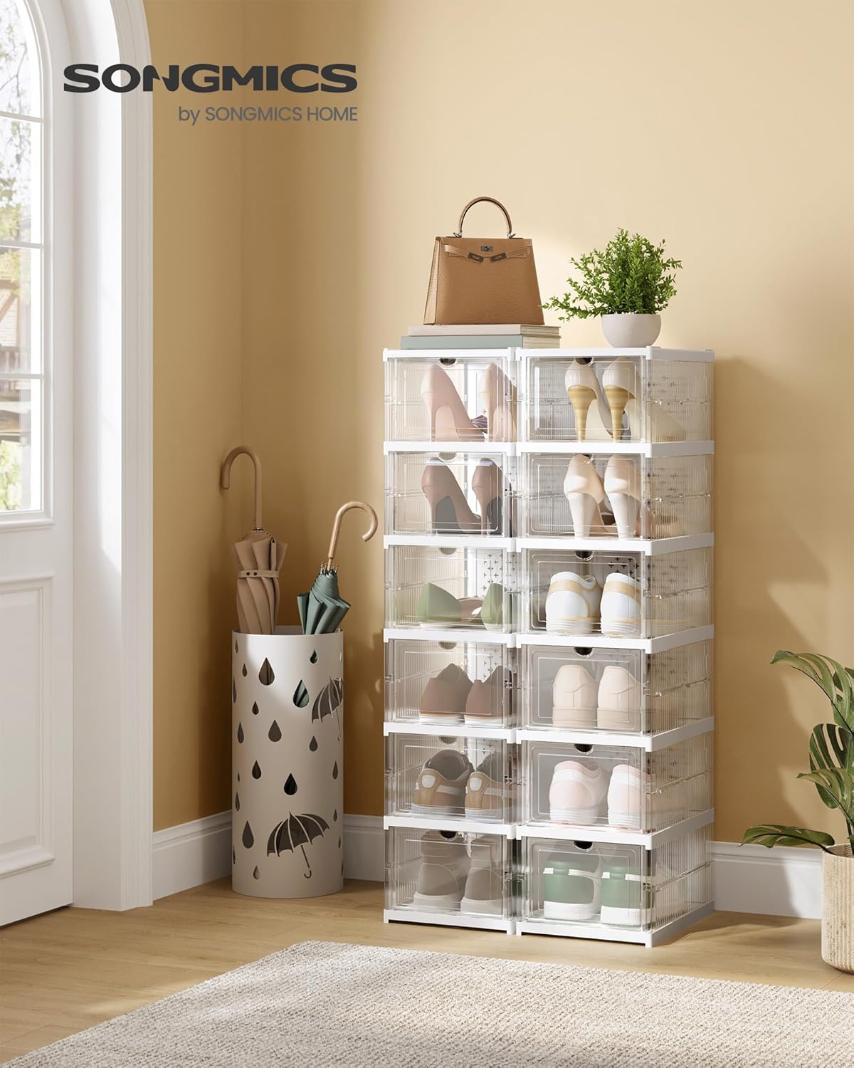 Pack of Foldable Shoe Boxes