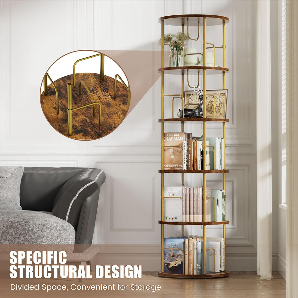 Tevolle Rotating Bookshelf