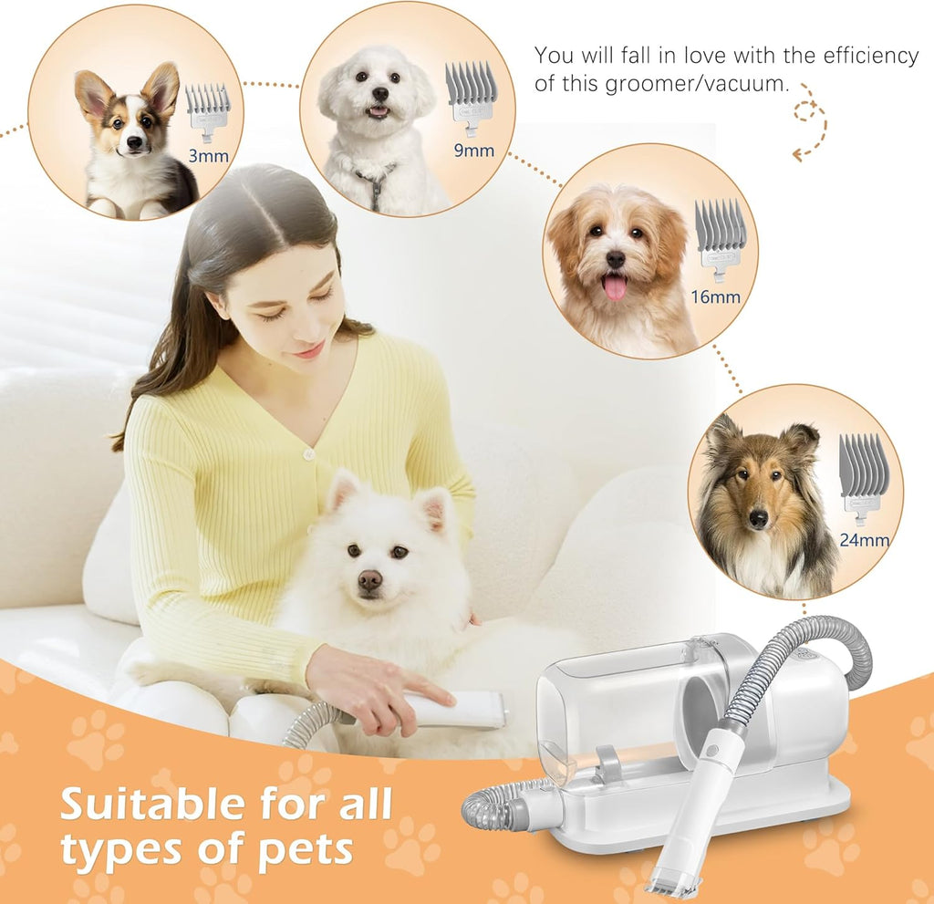 Grooming Kit with 2.3L Vacuum Suction