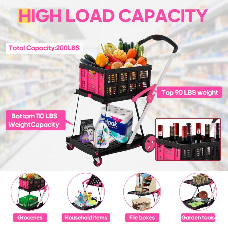 Foldable Multifunctional Cart + 2 Cooler Bags