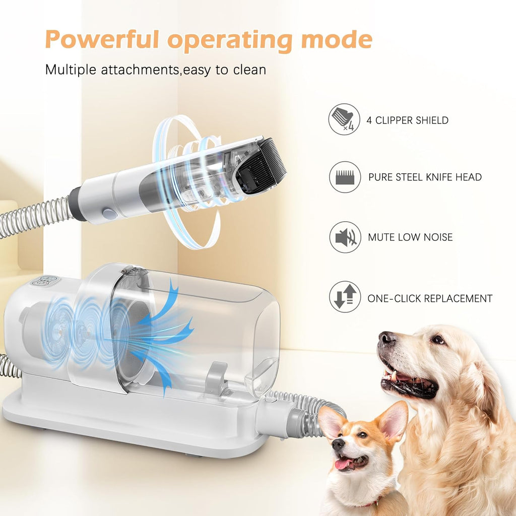Grooming Kit with 2.3L Vacuum Suction