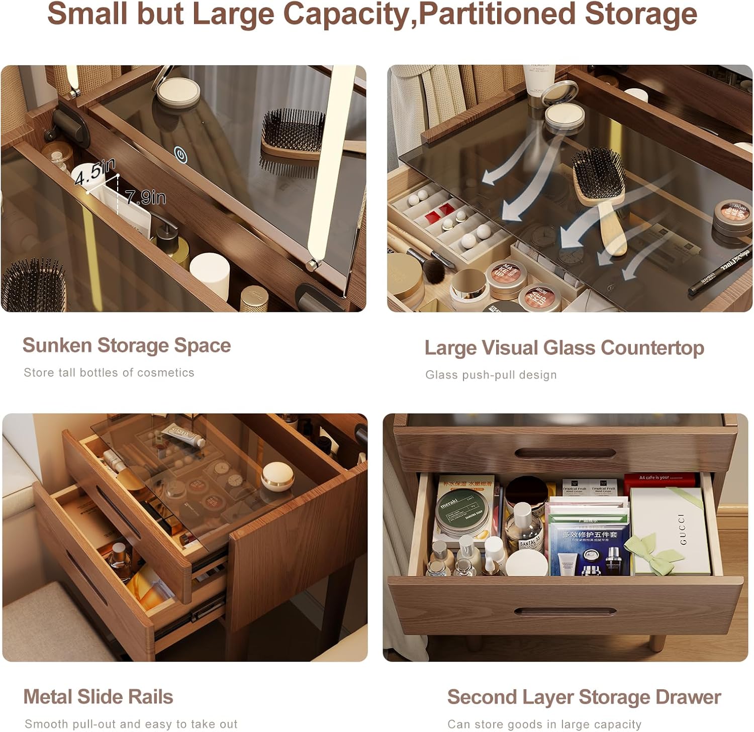 Vanity Desk with Mirror