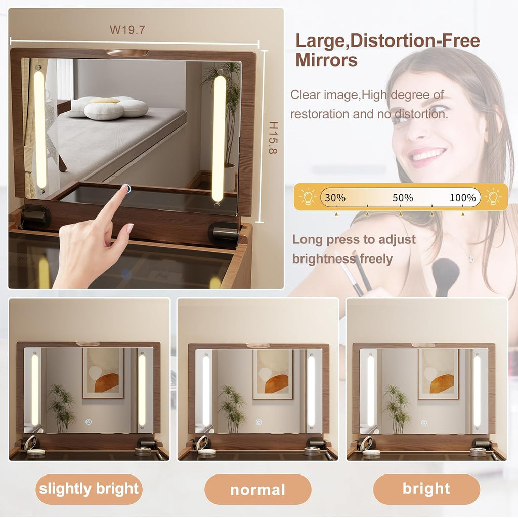 Vanity Desk with Mirror