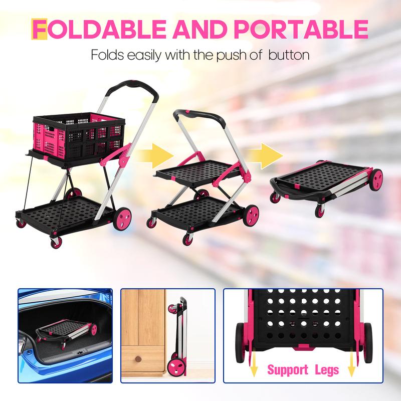 Foldable Multifunctional Cart + 2 Cooler Bags