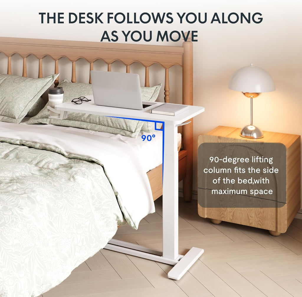 Mobile Adjustable Bedside Table