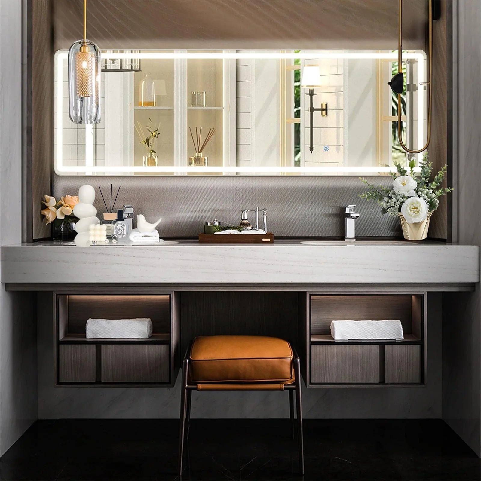 Tevolle LED Full-Length Mirror (162 x 53 cm)