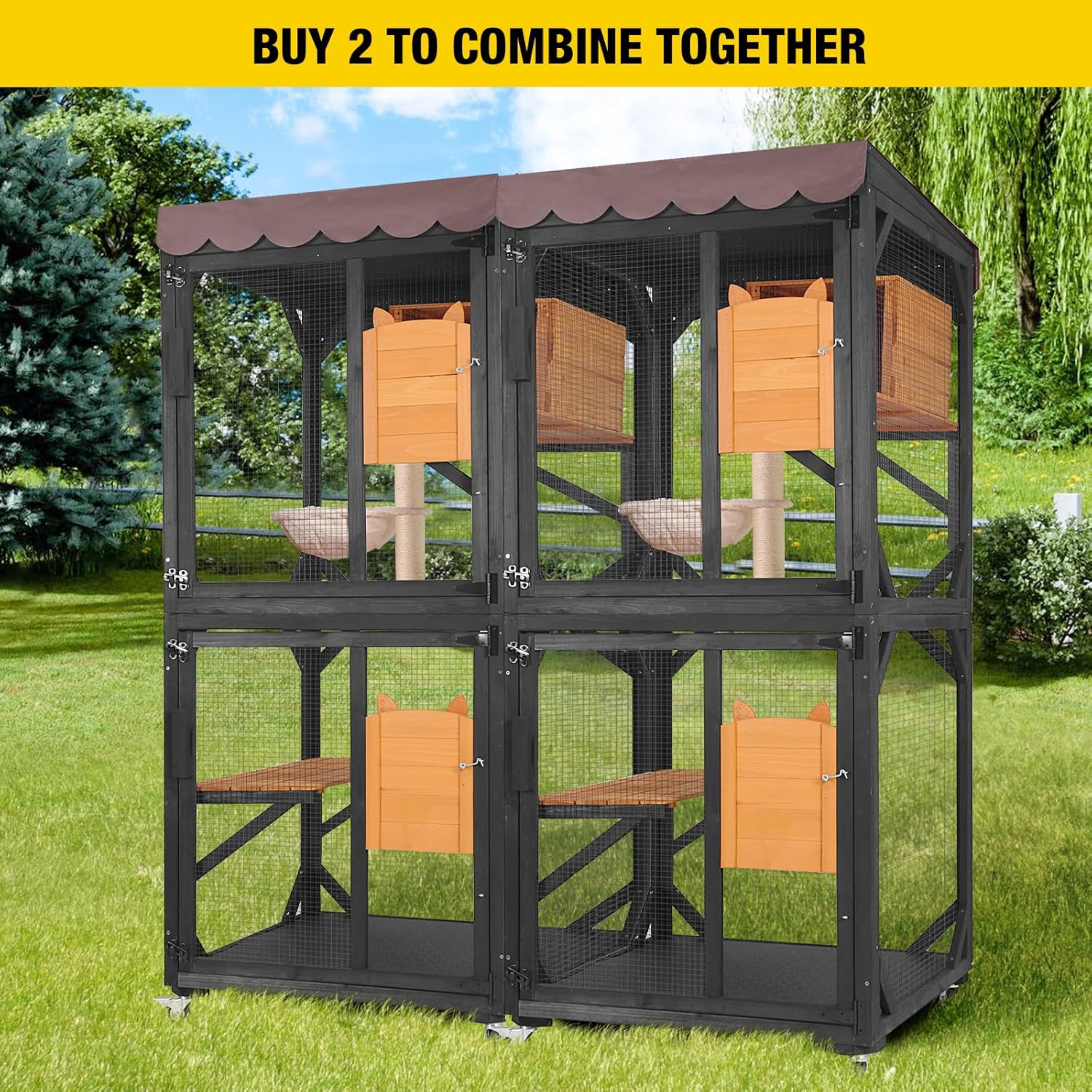 70.9" Waterproof Kitty House