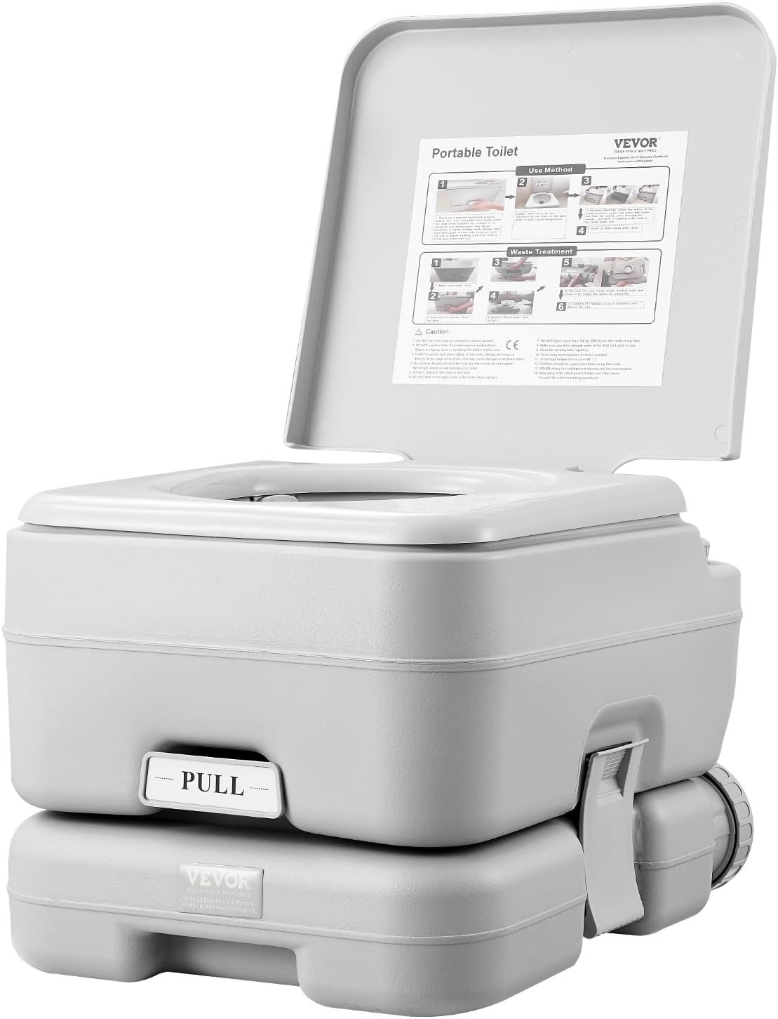 Portable Toilet for Camping (Supports up to 330lbs)