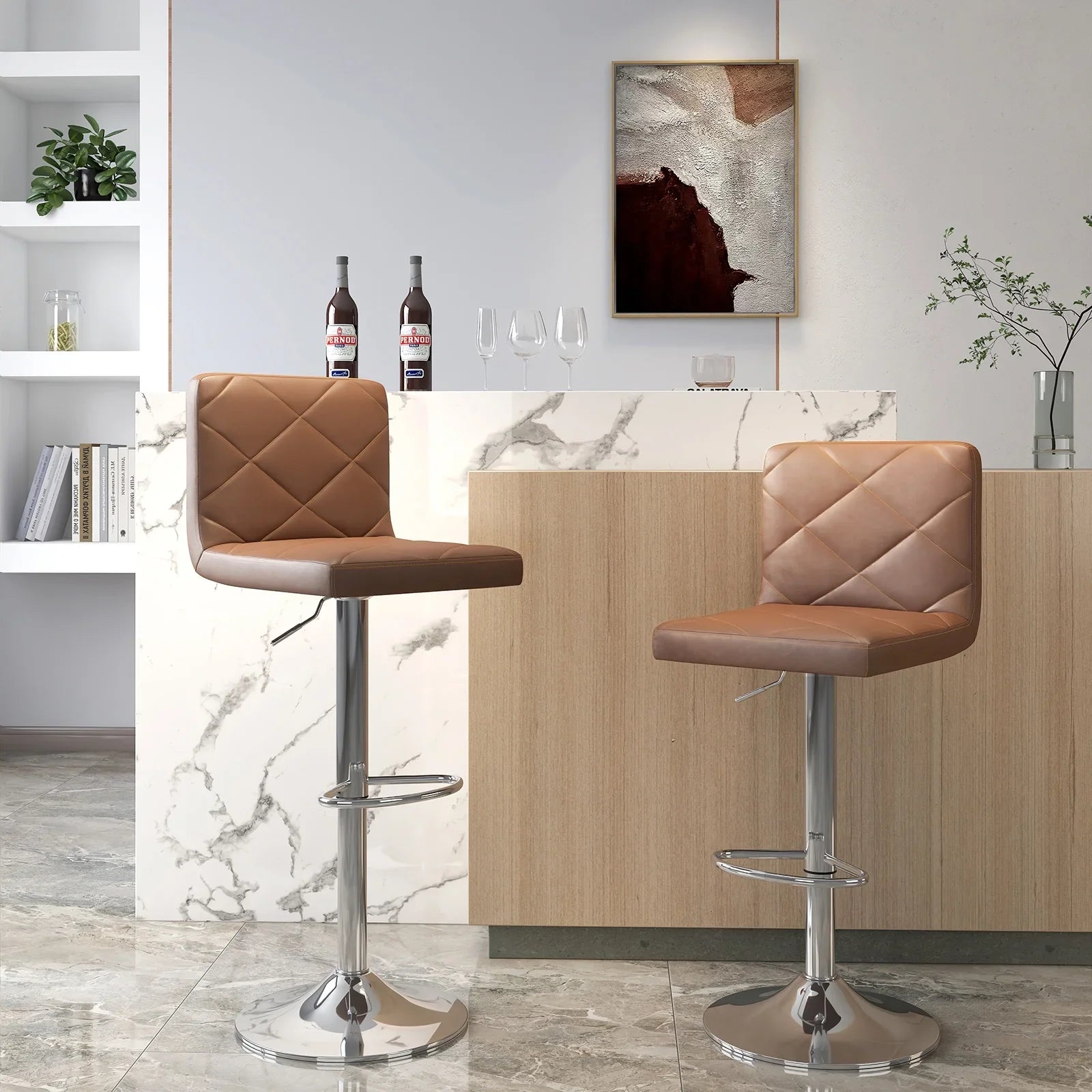 2 X Adjustable Bar Stools (1 FREE)